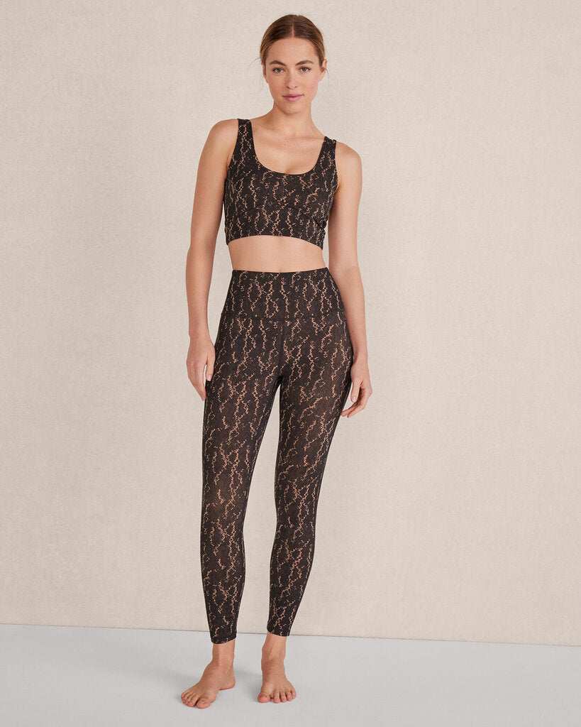 Varley NWT Form Pocket Leggings in Carob Snake - Size Small (Retails for $110)