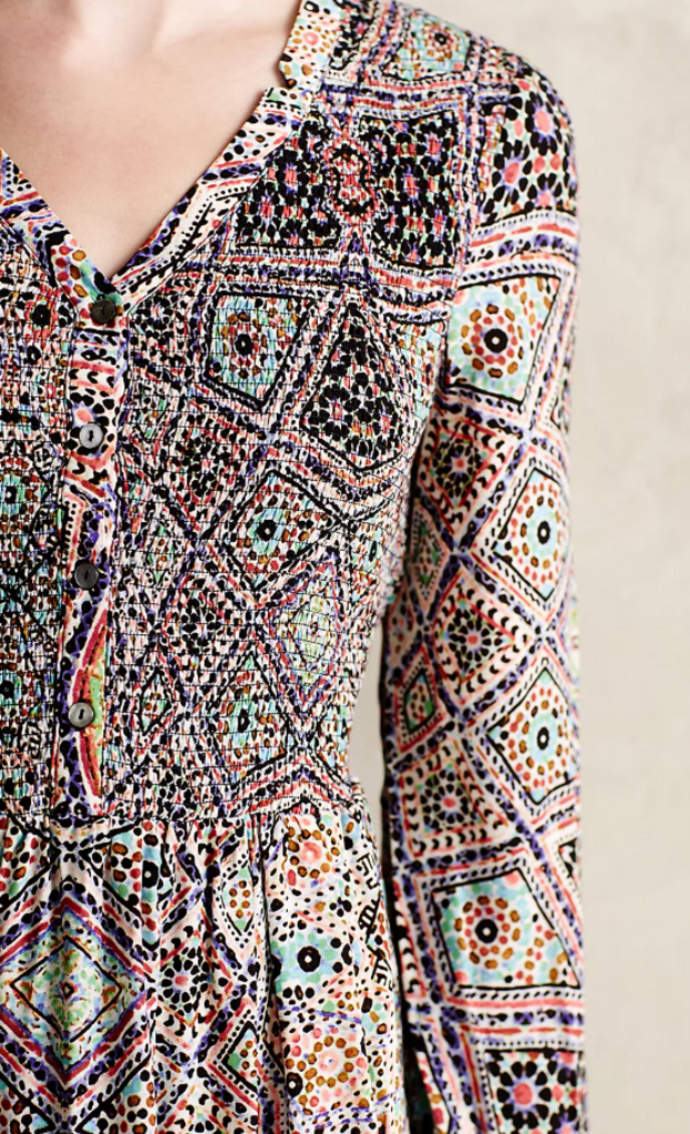 Maeve Tiled Amethyst Dress - Size XS