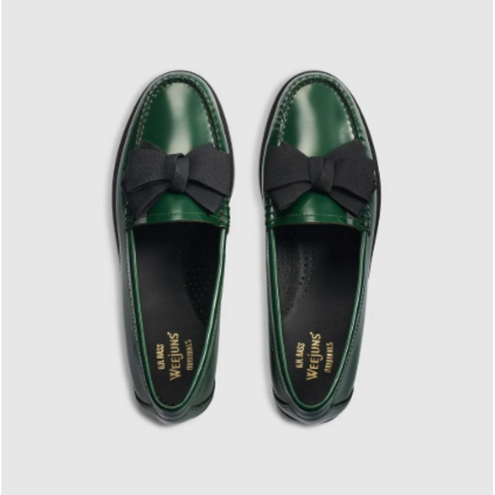 G.H. Bass Co. Lillian Bow Weejuns Loafer Shoes in Green Lyst - Size 6