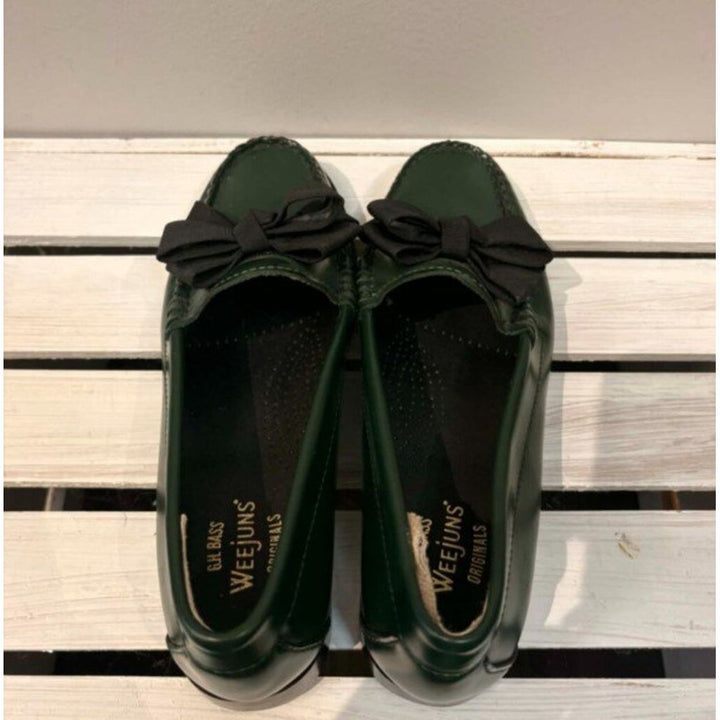 G.H. Bass Co. Lillian Bow Weejuns Loafer Shoes in Green Lyst - Size 6