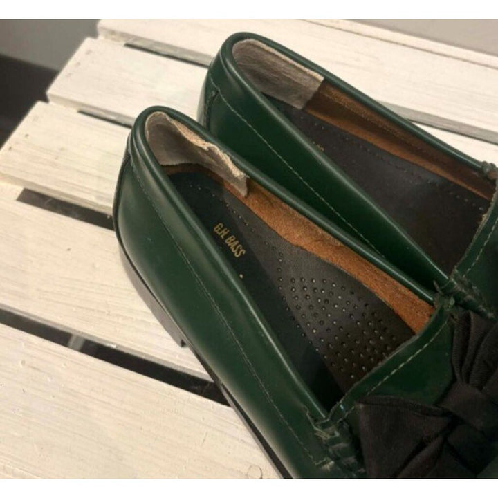 G.H. Bass Co. Lillian Bow Weejuns Loafer Shoes in Green Lyst - Size 6
