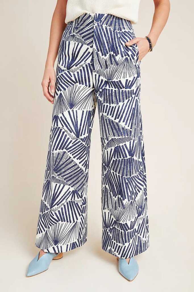 Anthropologie Kirstie Wide-Leg Pants - Size 0P