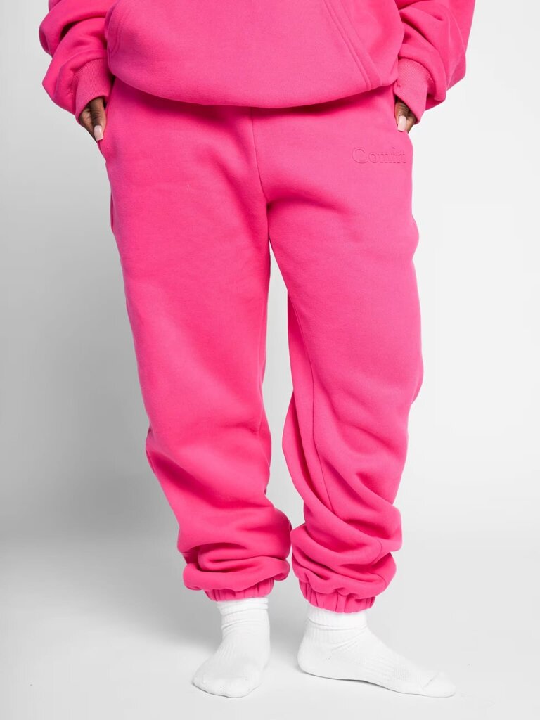 Comfrt Minimalist Sweatpants in Hot Pink - Size Large
