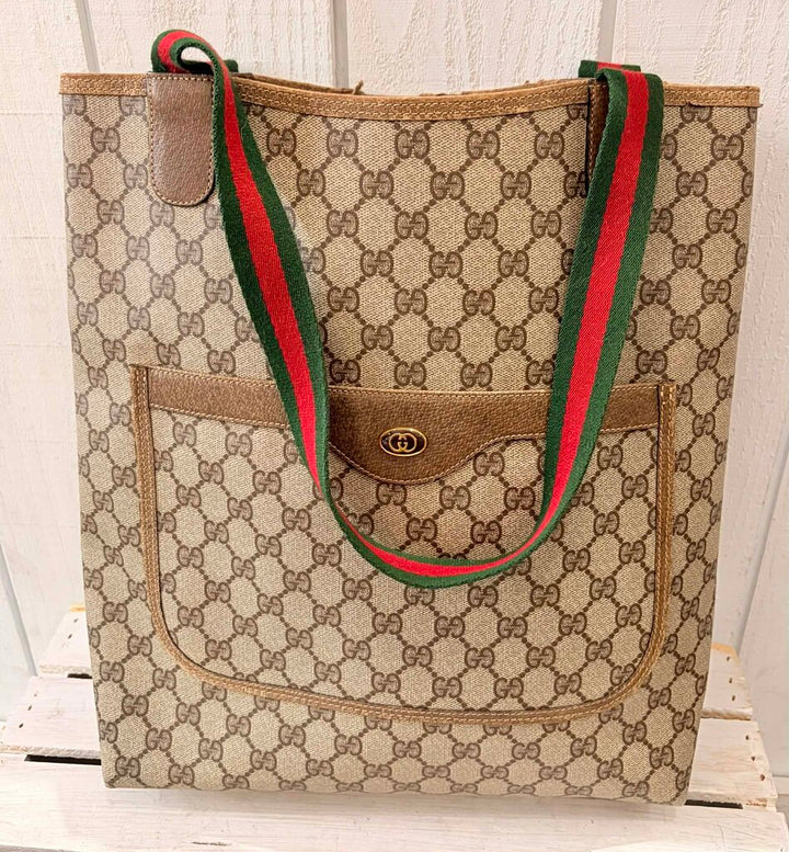 Gucci GG Supreme Sherry Line Tote