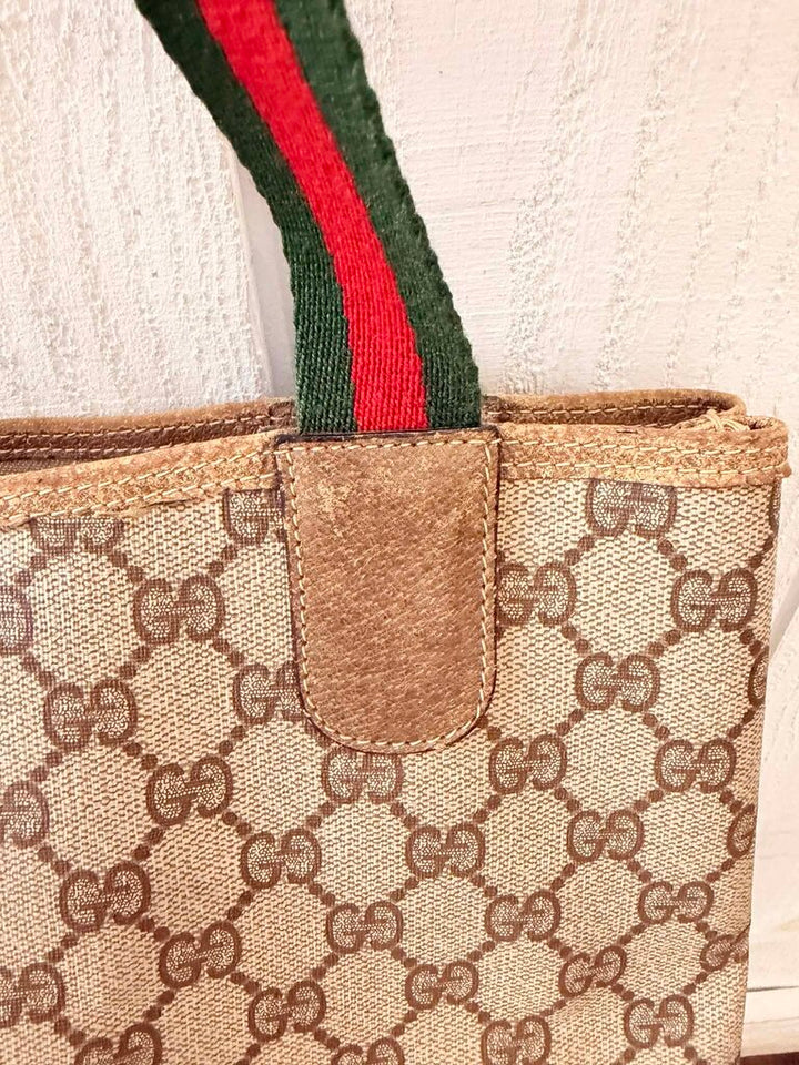 Gucci GG Supreme Sherry Line Tote