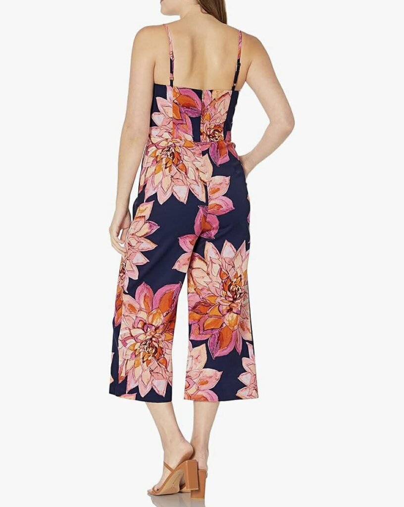 Trina Turk Scenary Twist Front Culotte Leg Jumpsuit - Size 4