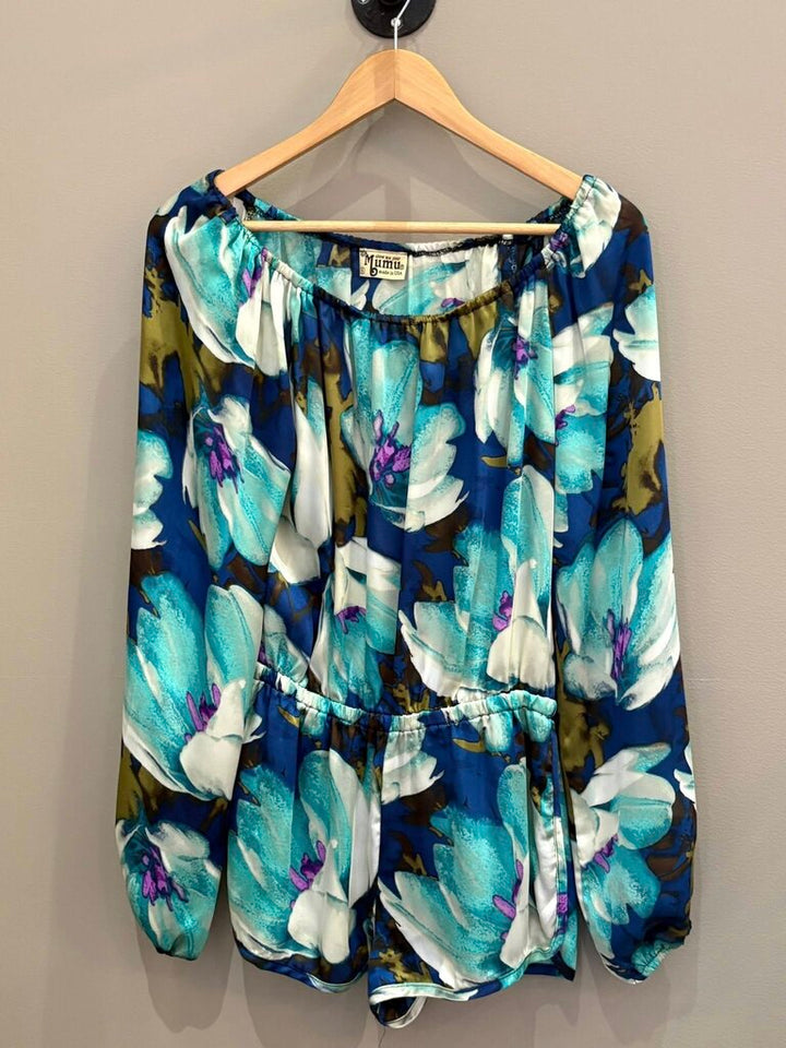 Show Me Your Mumu Rane Floral Off Shoulder Romper - Size Small