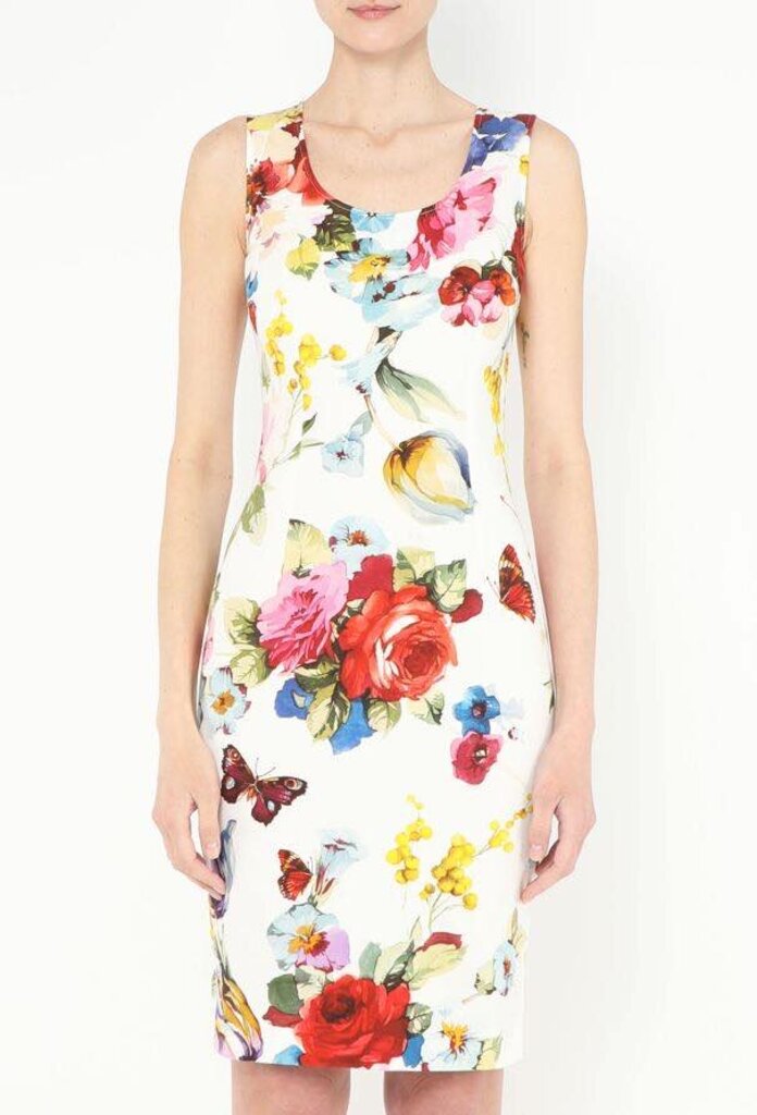 Dolce & Gabbana 2021 Floral Bodycon Shift Dress - Size 38