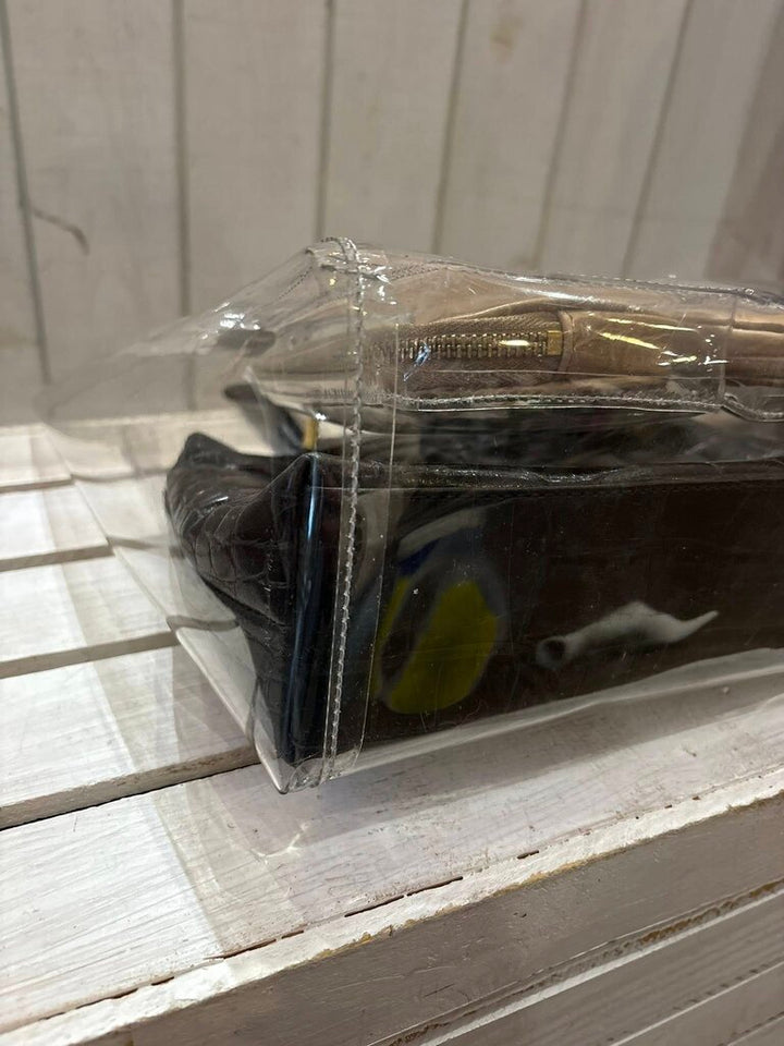 Staud Shirley Transparent Croc Handbag