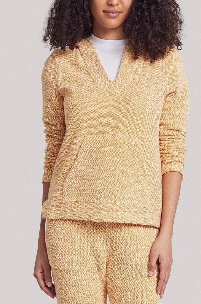 Faherty Whitewater Hoodie in Gold - Size Small