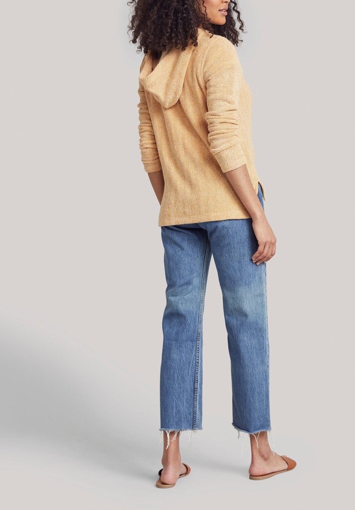 Faherty Whitewater Hoodie in Gold - Size Small