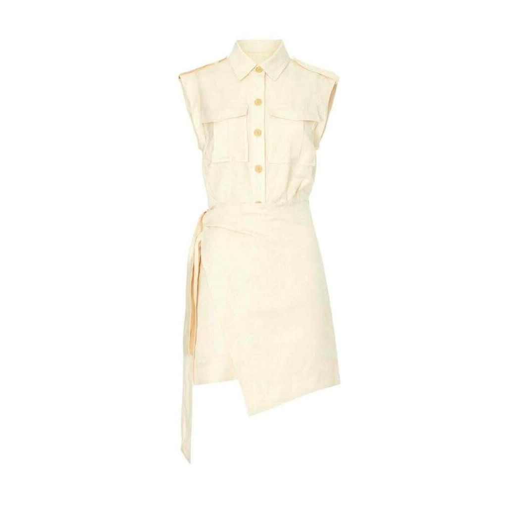 Derek Lam 10 Crosby Giselle Mini Tie Front Cargo Dress - Size 12(Retails for $255)