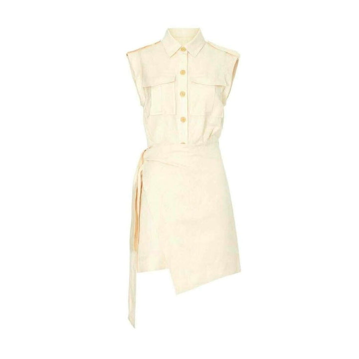 Derek Lam 10 Crosby Giselle Mini Tie Front Cargo Dress - Size 12(Retails for $255)