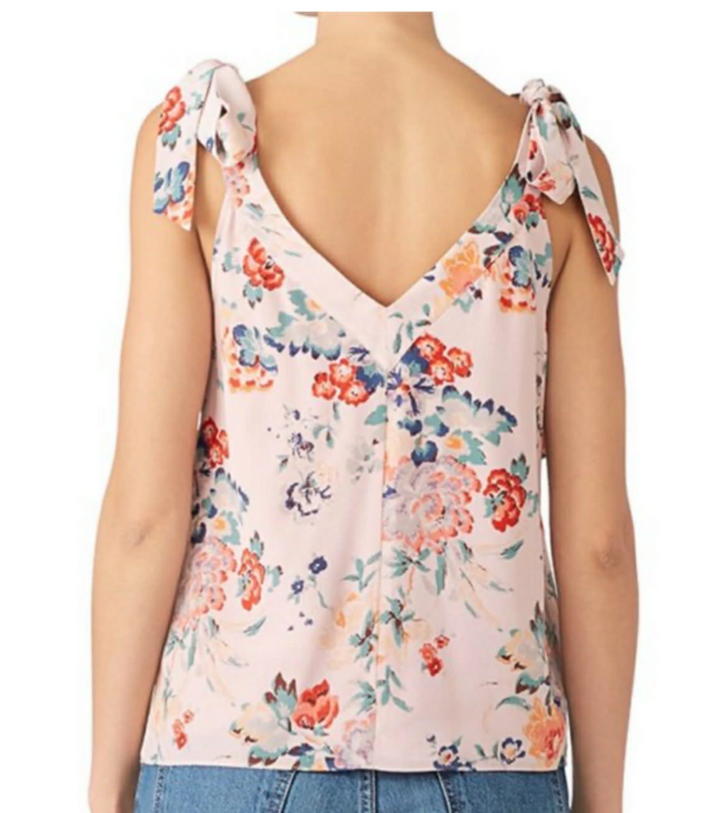 Rebecca Taylor Sleeveless Silk Marlena Shoulder Tie Tank - Size 2