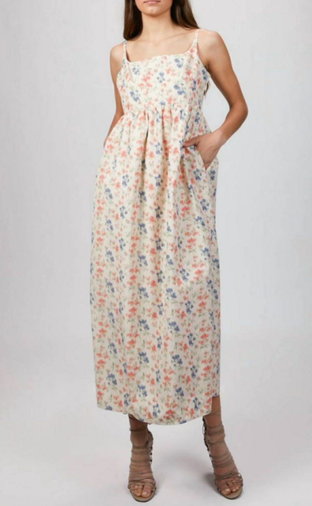 Rebecca Taylor Emma Floral Print Sleeveless Midi Dress - Size 4