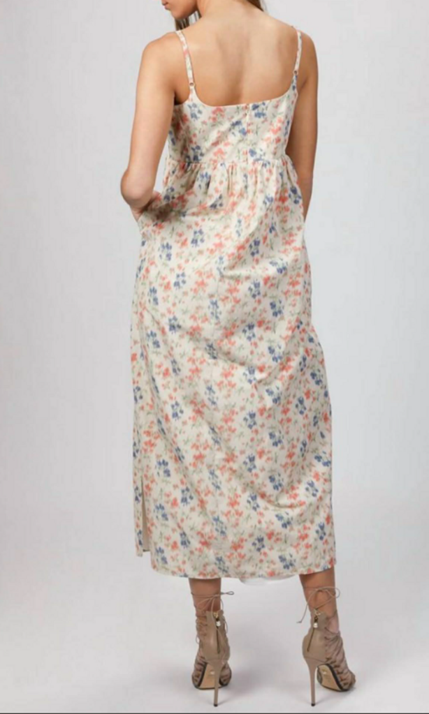 Rebecca Taylor Emma Floral Print Sleeveless Midi Dress - Size 4
