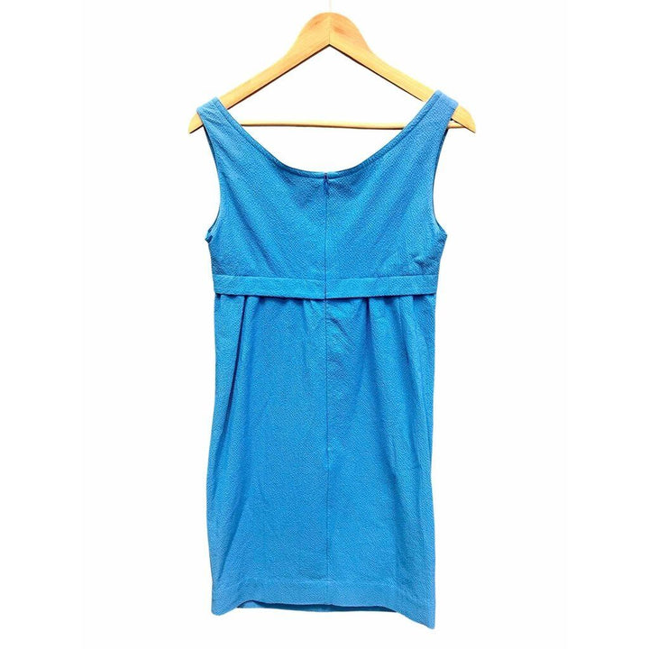 Carven NWT Robe Seersucker Dress In Turquoise - Size 38