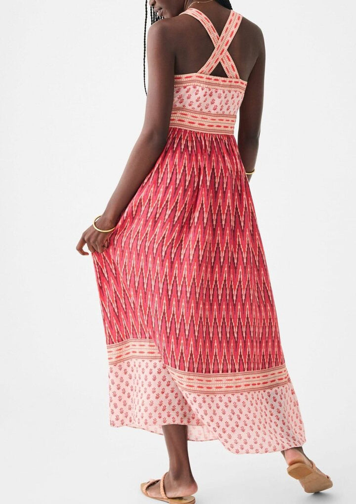 Faherty NWT Gracie Dress in Pink Gobi Floral - Size Small (Retails for $298)