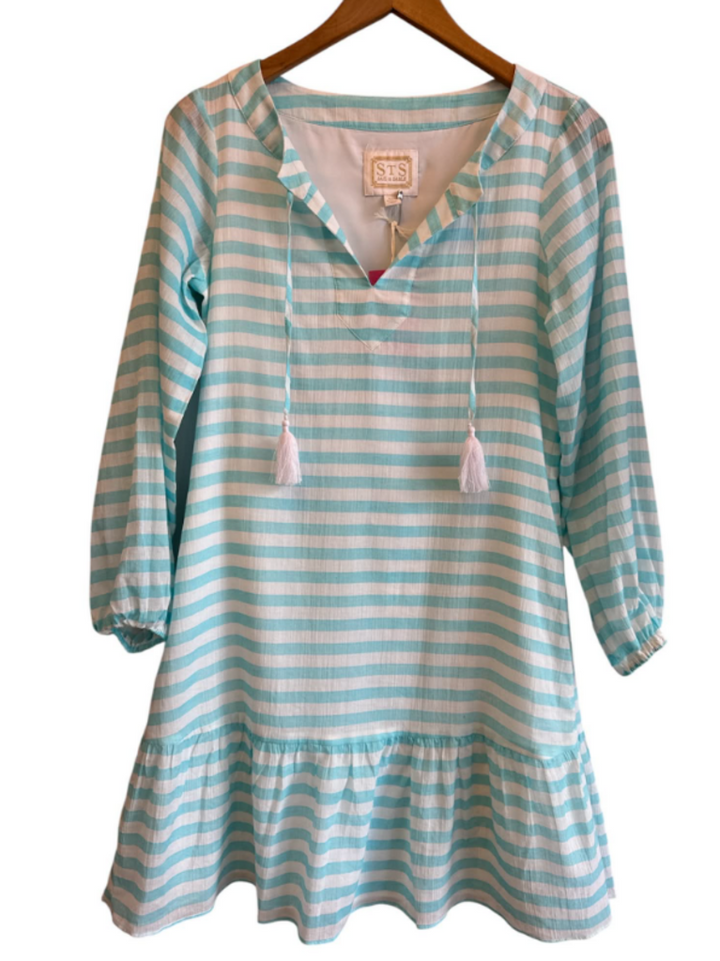 Sail To Sable Tunic Striped Dress - Size XXS