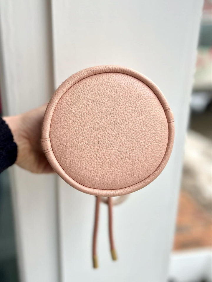 Marc Jacobs The Leather Mini Bucket Bag In Rose Pink