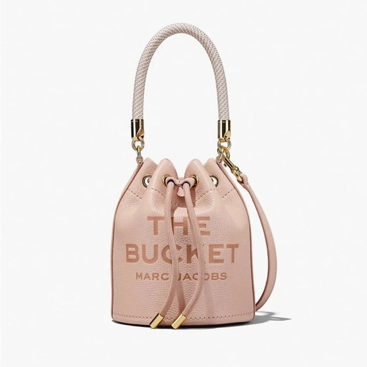 Marc Jacobs The Leather Mini Bucket Bag In Rose Pink