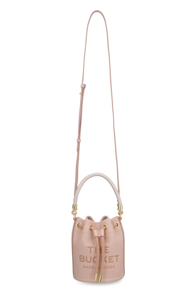 Marc Jacobs The Leather Mini Bucket Bag In Rose Pink