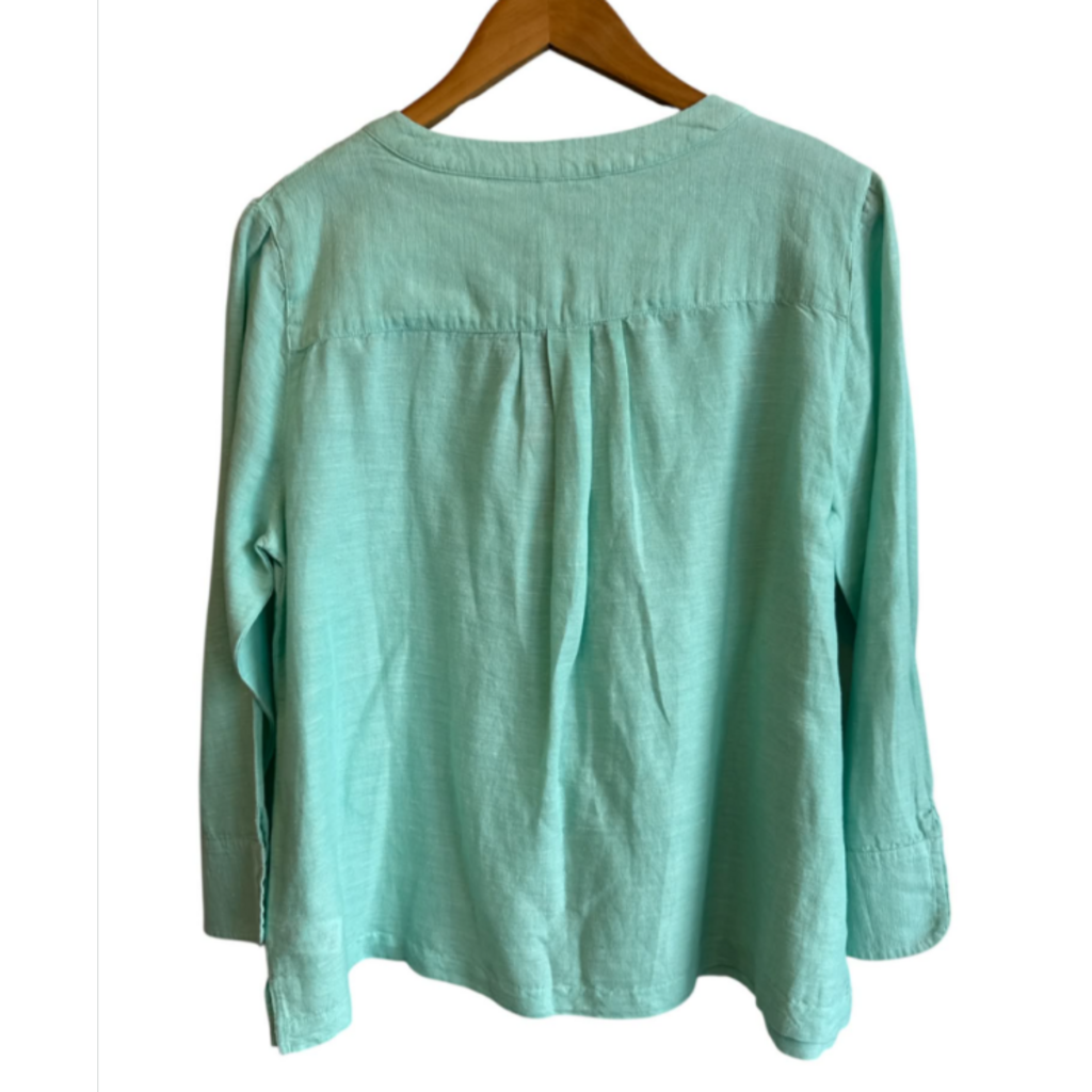Vineyard Vines Embellished Tunic Top In Crystal Blue NWT - Size Medium