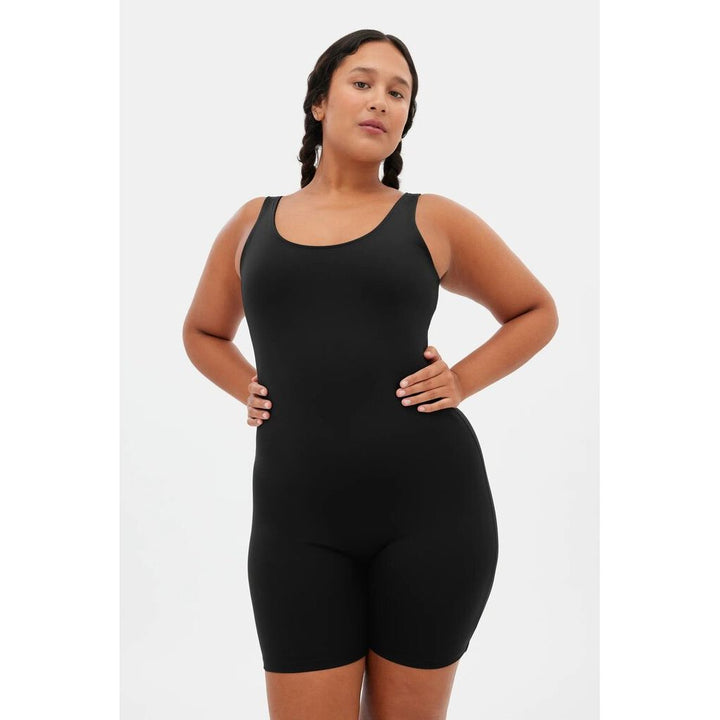 Girlfriend Collective Black Bike Unitard - Size XS