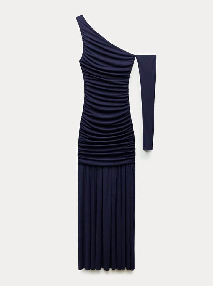 Zara Asymmetric One Shoulder Dress - Size Medium