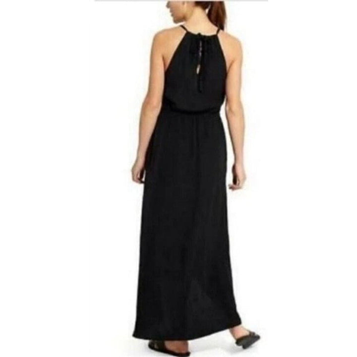 Athleta Malti Patio High Low Maxi Dress In Black