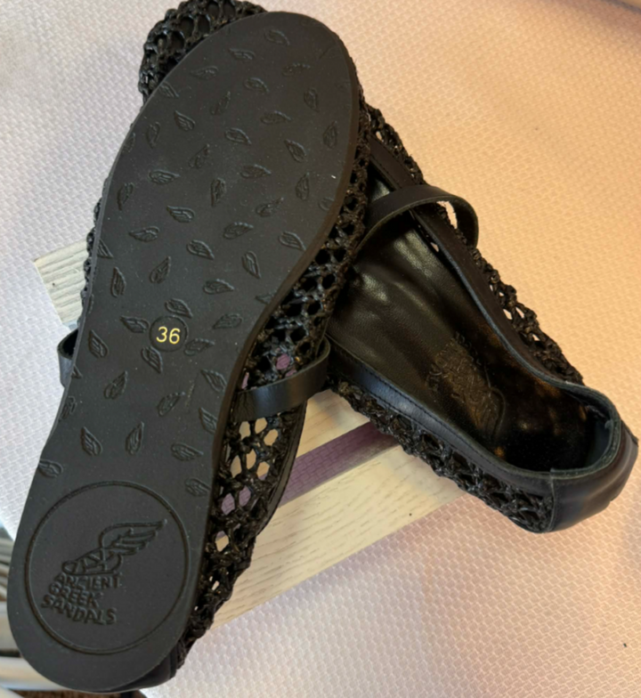 Ancient Greek Aerati Ballet Flats Sandals- Size 36