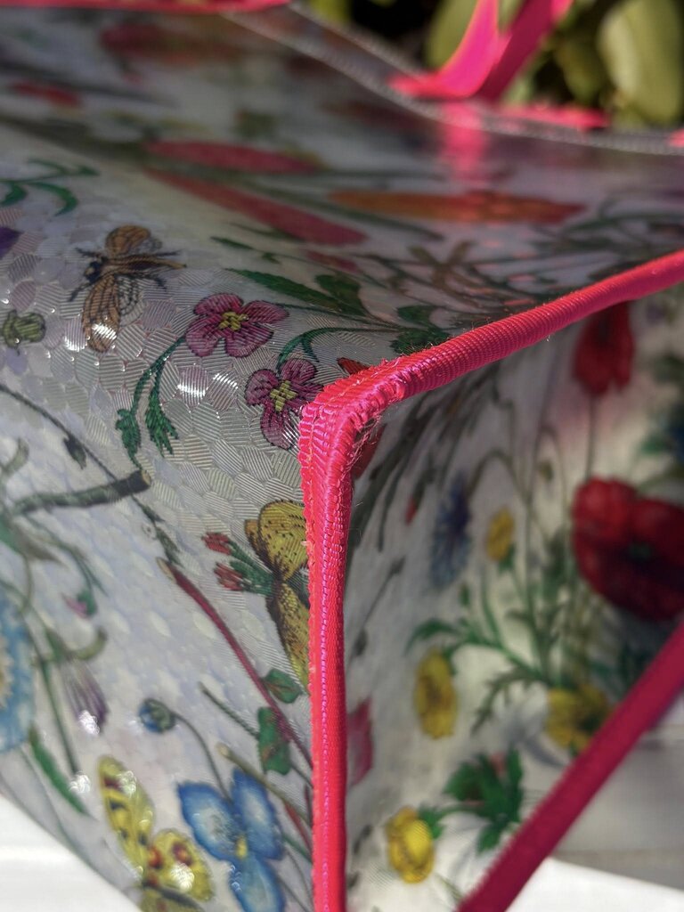Gucci Flora Vinyl Tote Bag