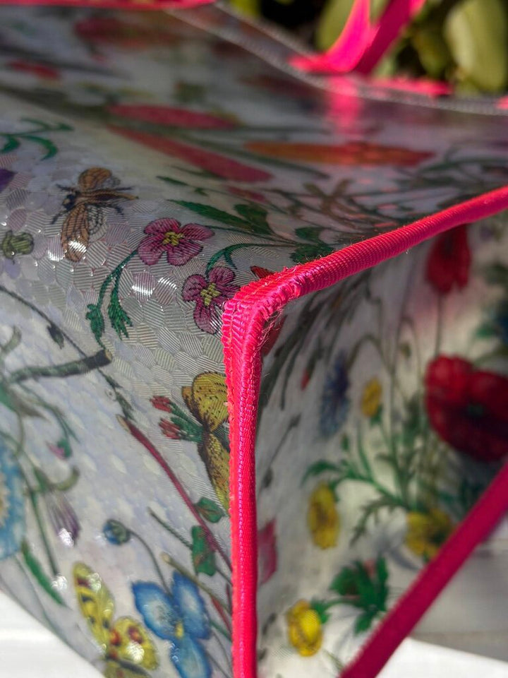 Gucci Flora Vinyl Tote Bag
