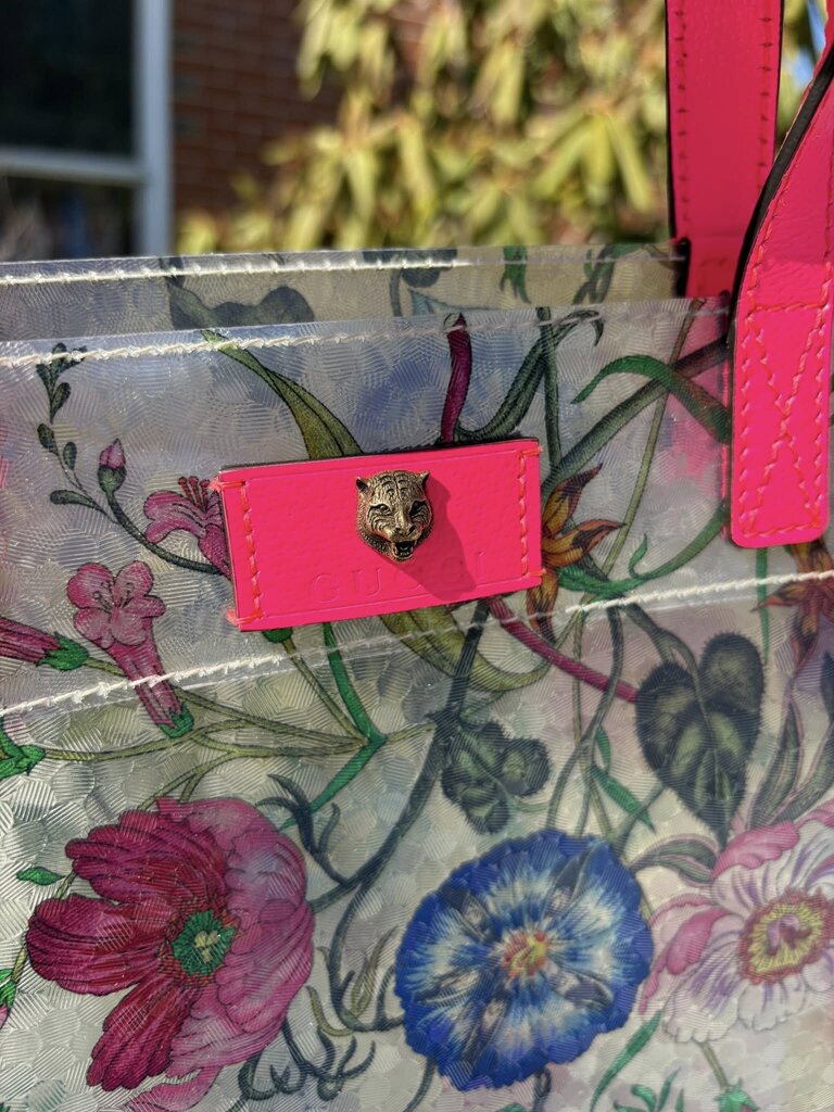 Gucci Flora Vinyl Tote Bag