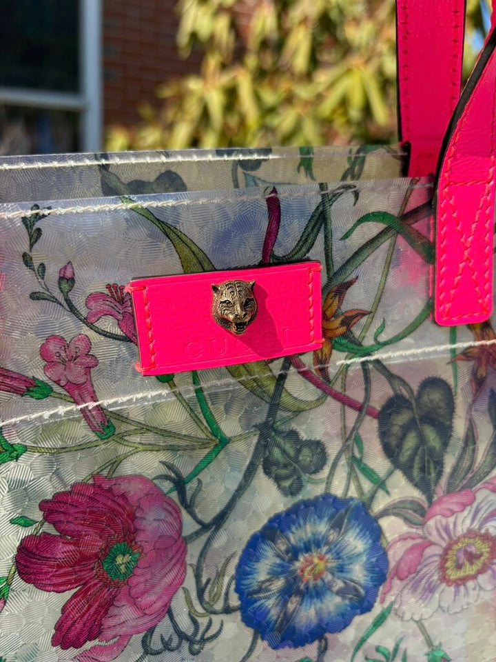 Gucci Flora Vinyl Tote Bag