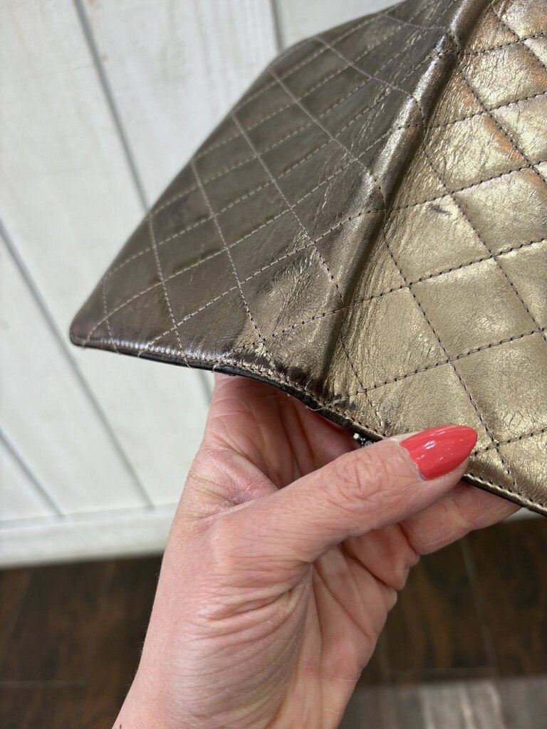 Chanel Quilted Metallic 2.55 Bifold Long Wallet