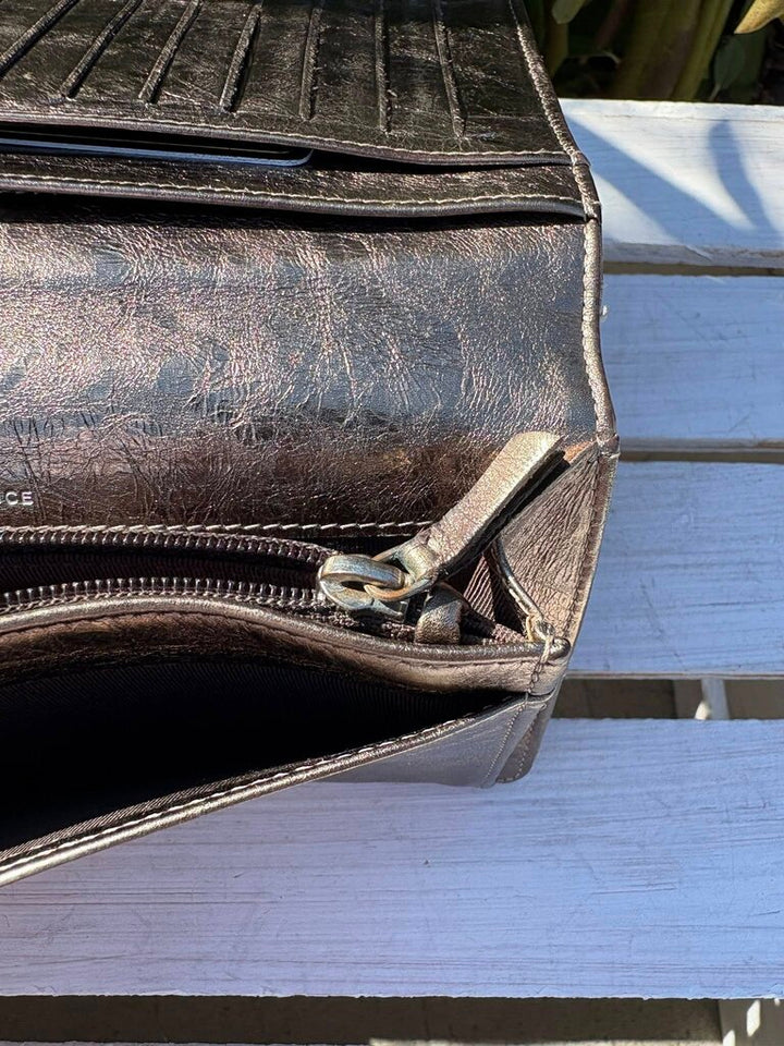 Chanel Quilted Metallic 2.55 Bifold Long Wallet