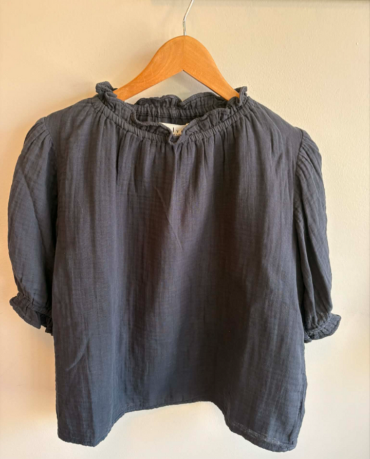 Velvet By Graham & Spencer Dark Navy Blouse - Size XS