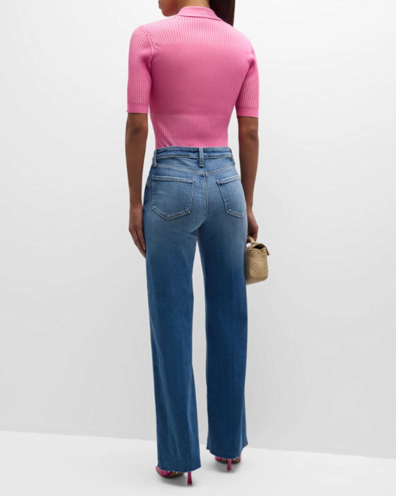 L'Agence Scottie High Rise Wide-Leg Jeans In Hayward (Retails for $275) - Size 24