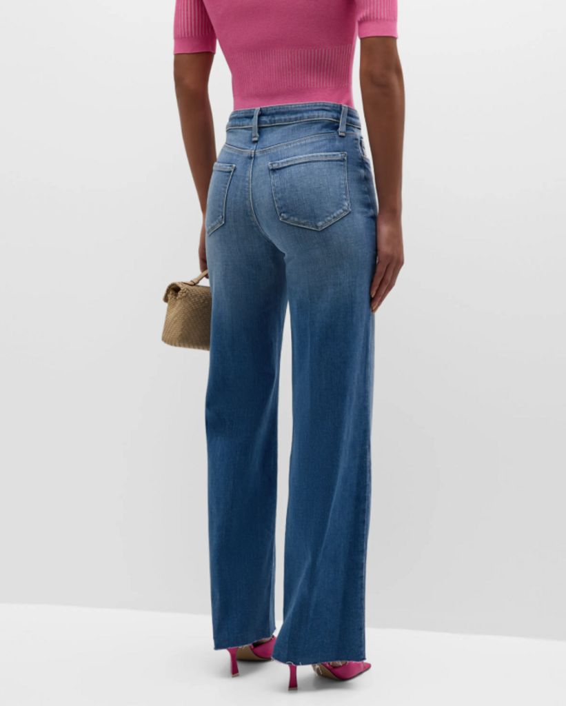 L'Agence Scottie High Rise Wide-Leg Jeans In Hayward (Retails for $275) - Size 24