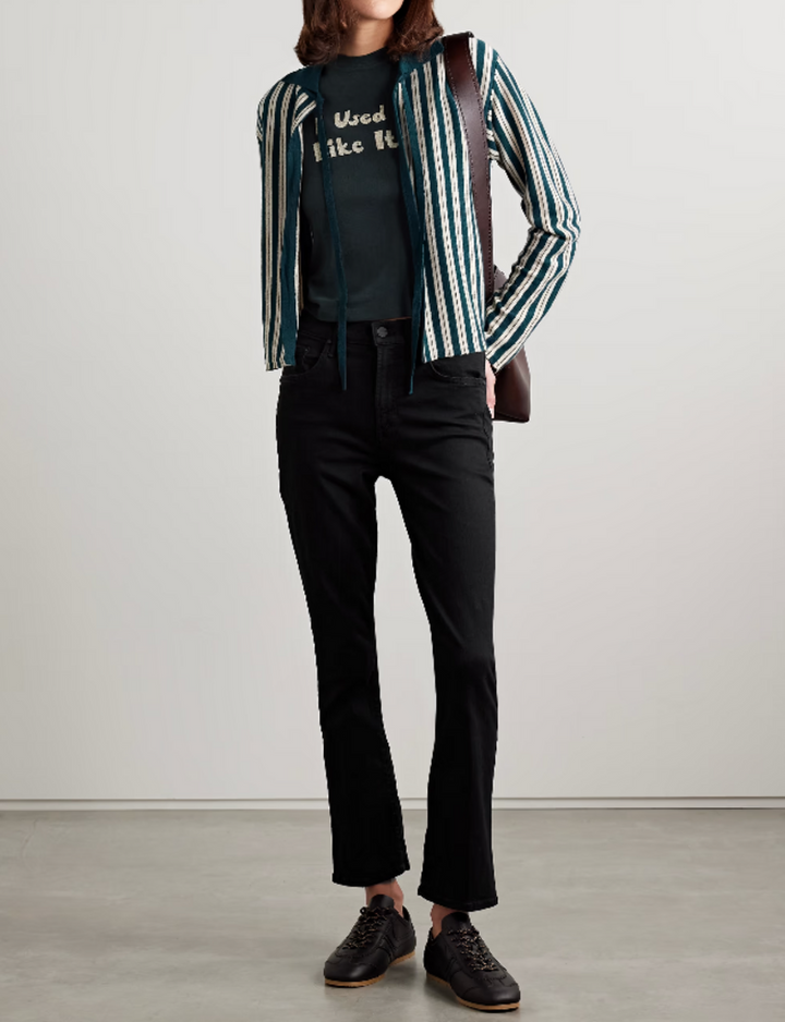 Mother The Insider Cropped High-Rise Bootcut Jeans - Size 23