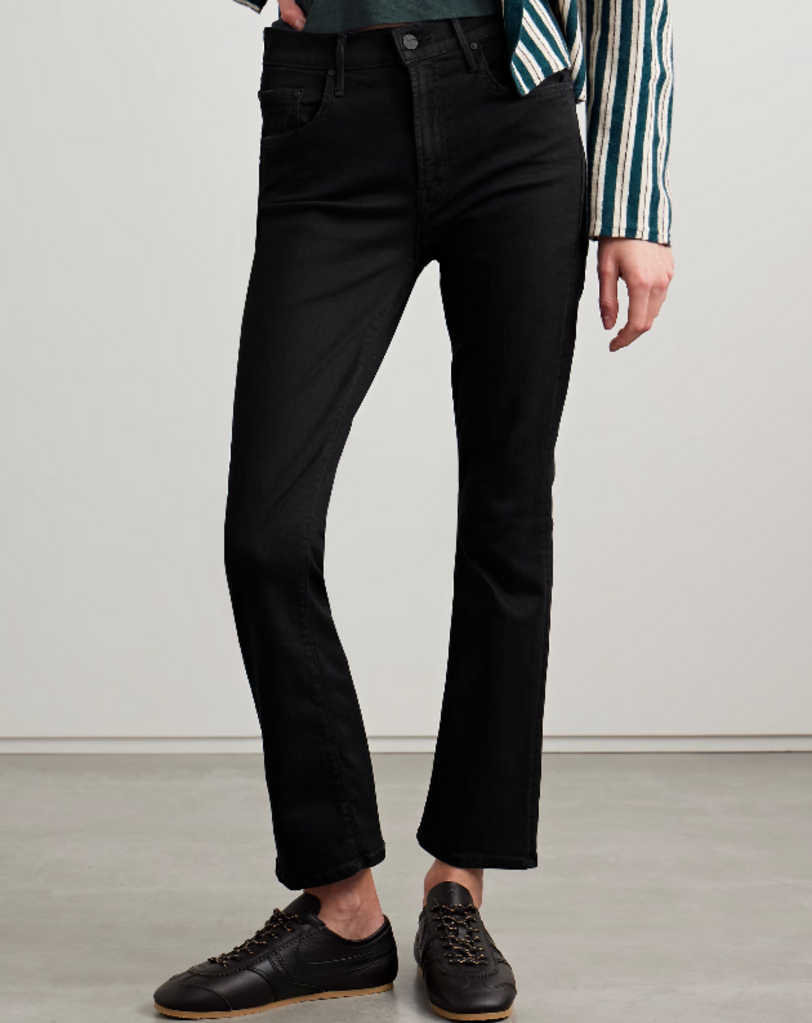 Mother The Insider Cropped High-Rise Bootcut Jeans - Size 23