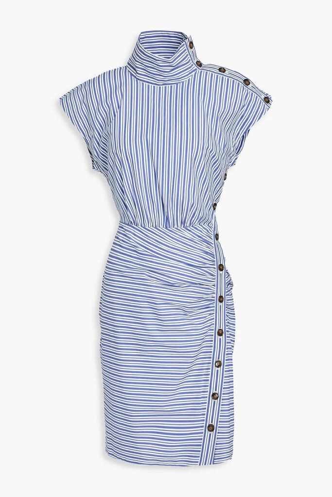Veronica Beard Arabel Gathered Striped Poplin Dress - Size 00 (Retails for $499)