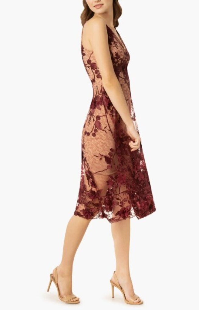 Dress The Population NWT Audrey Embroidered Fit & Flare Dress - Size XS (Retails for $298)