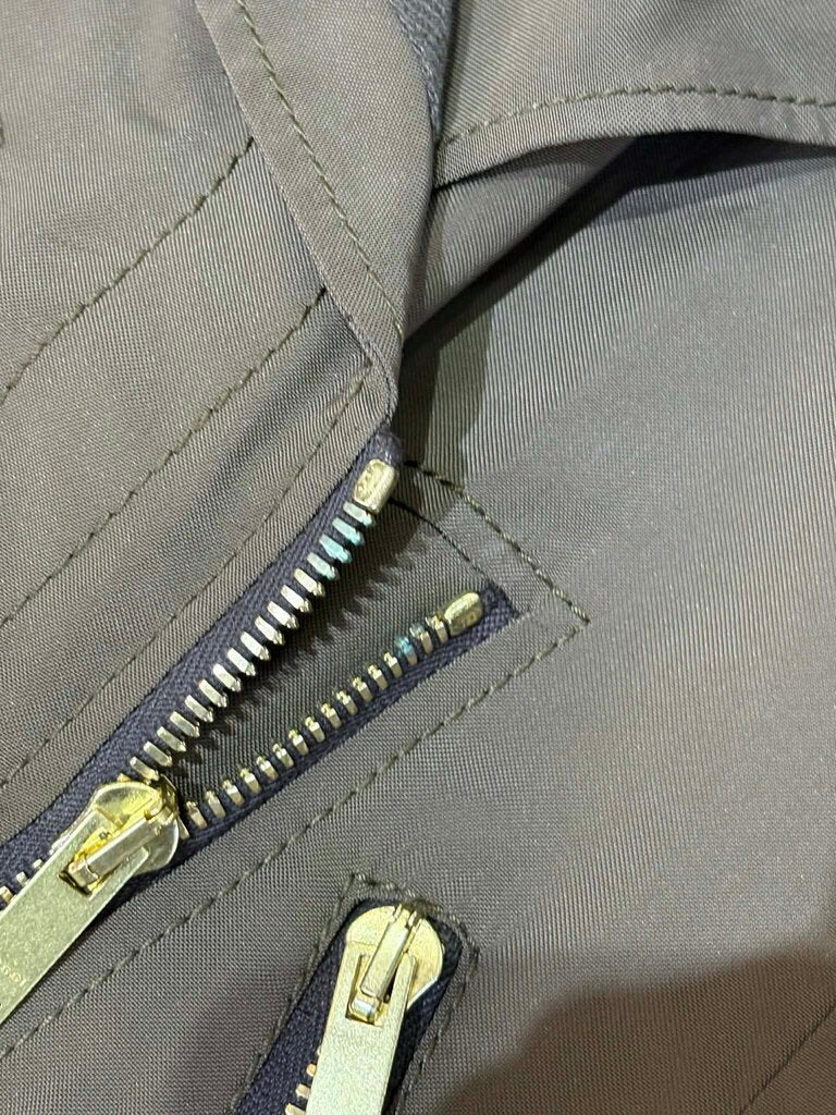 Gucci Asymmetrical Zipper Belted Jacket - Size 42