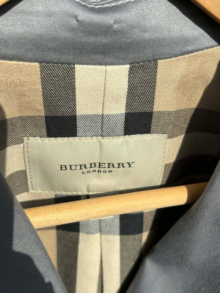 Burberry Fit & Flare Contrast Stitching Blazer - Size 6