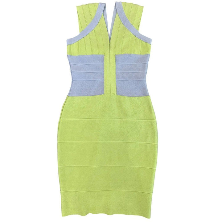Herve Leger Color block Bandage Dress - Size Medium