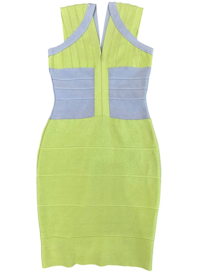 Herve Leger Color block Bandage Dress - Size Medium