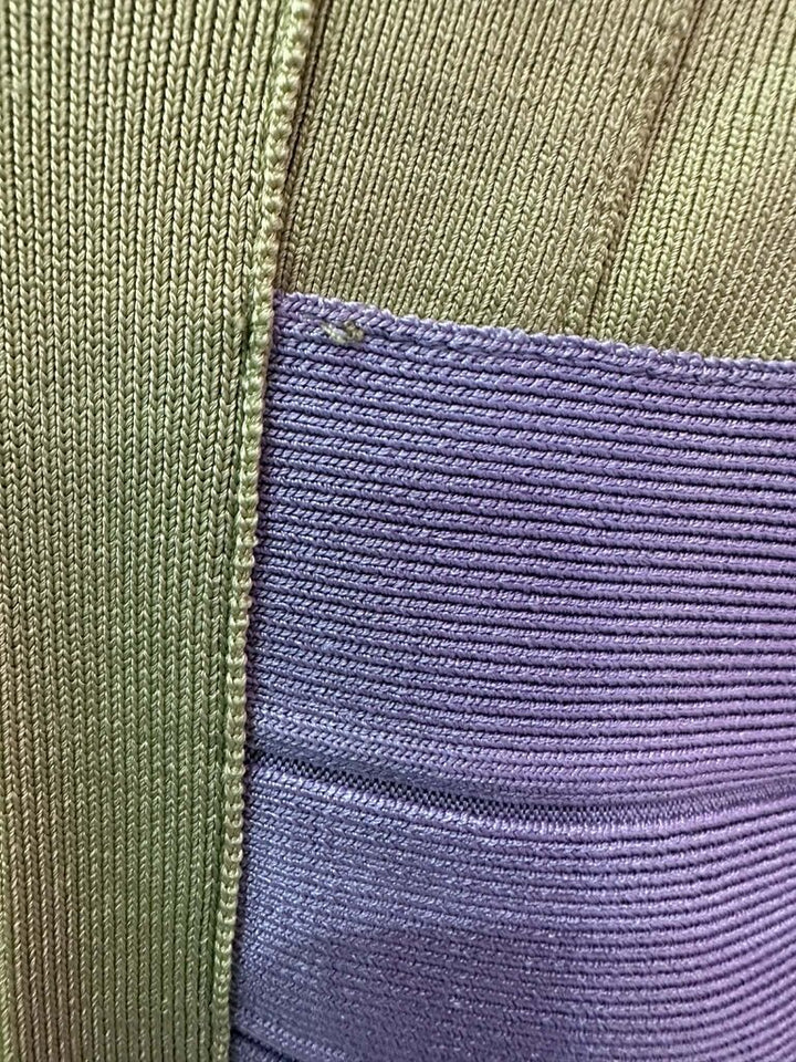 Herve Leger Color block Bandage Dress - Size Medium