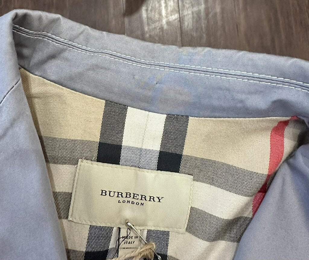 Burberry Fit & Flare Contrast Stitching Blazer - Size 6